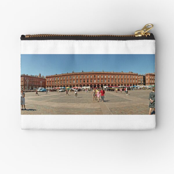 Toulouse Market place Parorama Zipper Pouch