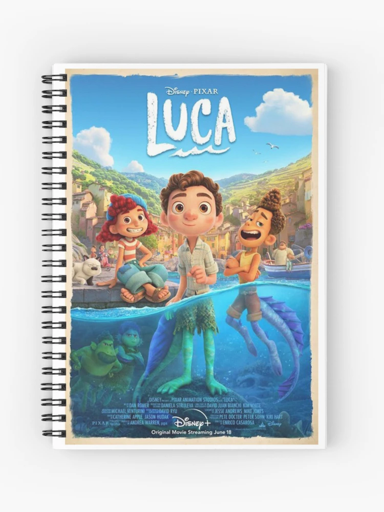 Luca watermelon Spiral Notebook by Curlyredflowers