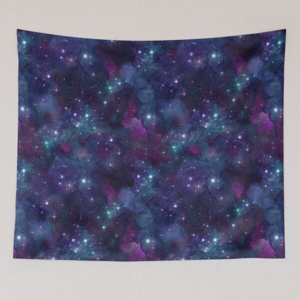 Item preview, astronomy galaxy space seamless pattern starry firmament designed and sold by Hartics.
