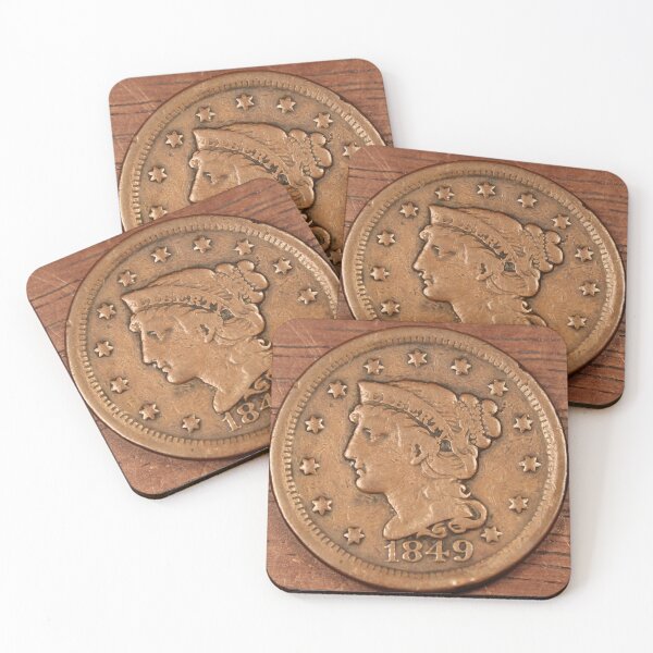 Item preview, 1849 Large Cent designed and sold by coinsxcrochet.