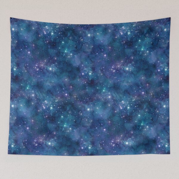 Item preview, astronomy galaxy space seamless pattern starry firmament designed and sold by Hartics.