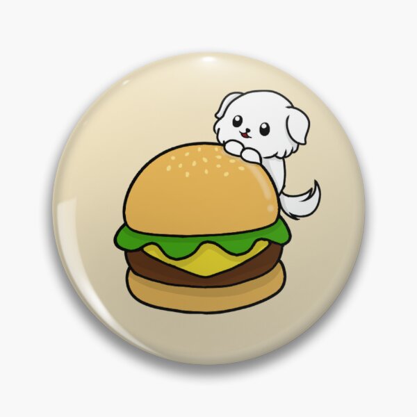 Item preview, Chibi perro y hamburguesa designed and sold by EveryCuteThings.
