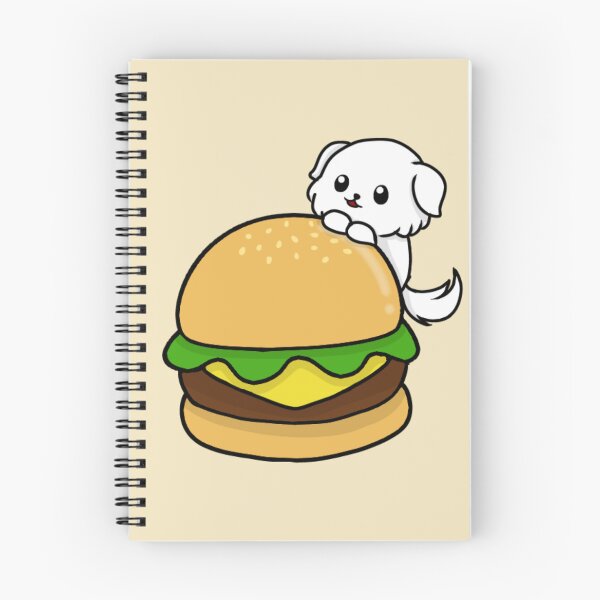 Item preview, dog and burger chibi designed and sold by EveryCuteThings.