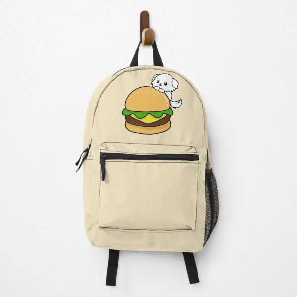 Item preview, dog and burger chibi designed and sold by EveryCuteThings.