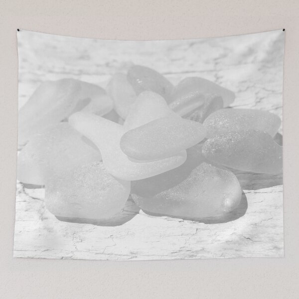 Item preview, White Sea Glass - Calming Minimalist Calm Space Minimalism - Appearance Light Gray Beach Glass - Photo 8 of 8 designed and sold by Beachy.