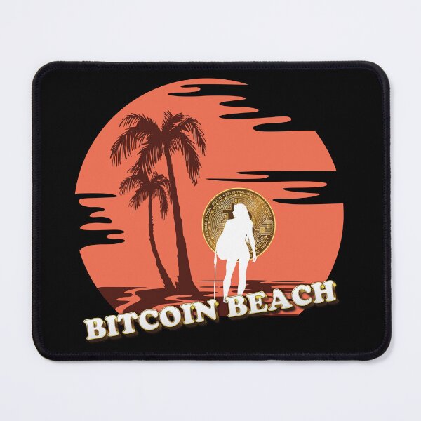 Item preview, Bitcoin Beach Surfer Girl Silhouette, El Zonte, El Salvador designed and sold by johnta17.