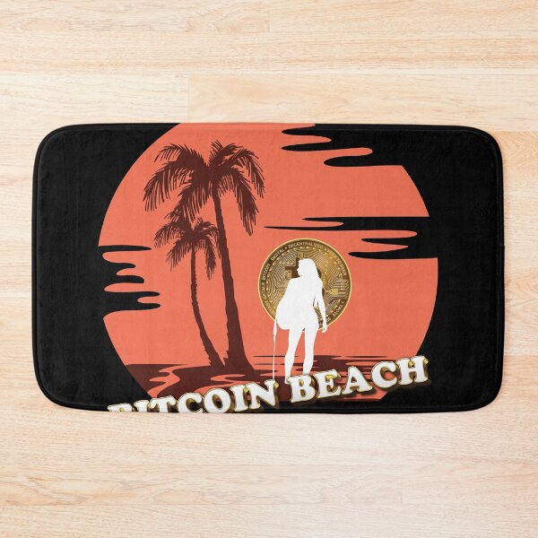 Item preview, Bitcoin Beach Surfer Girl Silhouette, El Zonte, El Salvador designed and sold by johnta17.
