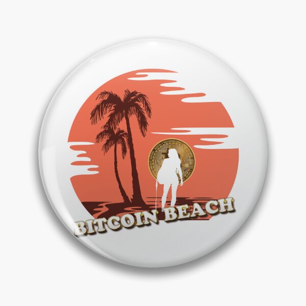 Item preview, Bitcoin Beach Surfer Girl Silhouette, El Zonte, El Salvador - White designed and sold by johnta17.