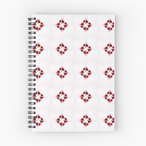Item preview, Patrón floral de bloque rojo designed and sold by DesignoresLTD.