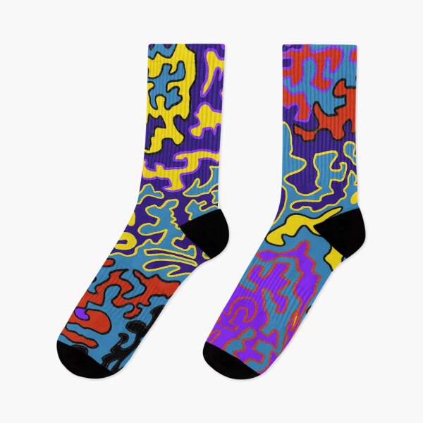 Item preview, Purple, Blue, & Yellow Doodle Design designed and sold by Artistic  Ambience.