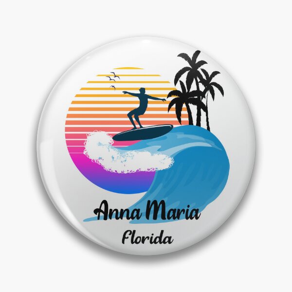Item preview, Anna Maria Florida Seaside Retro Sunset designed and sold by mountainadora.