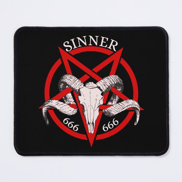 Item preview, Sinner - Satanic goat skull on a pentagram- cool motorcycle helmet design designed and sold by yoshra.