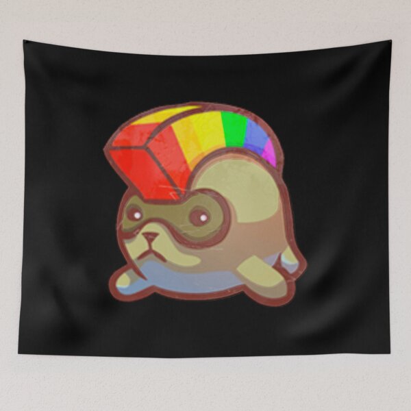 Item preview, Cute hamster with rainbow mohawk designed and sold by si3iy.