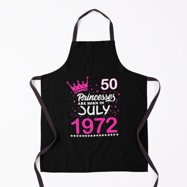 Item preview, Womens 50th Birthday Tee Pink Princesses Are Born In July 1972 designed and sold by GeorgesBouvier.