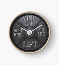 Time To Lift - Barbell Club Clock