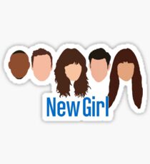 New Girl Characters Sticker