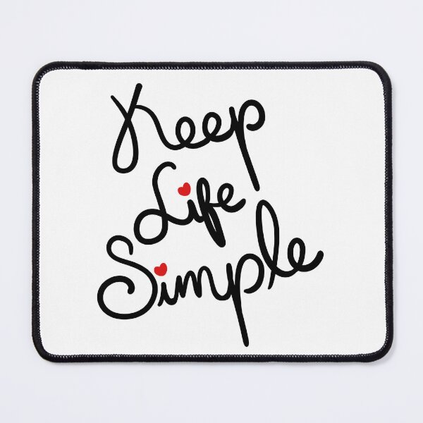 Item preview, Keep Life Simple Lettering design designed and sold by Khotekmei.