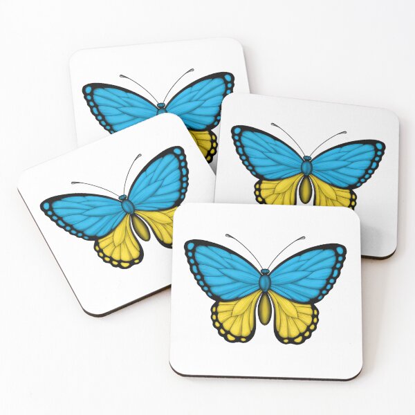 Item preview, Ukrainian Flag Butterfly designed and sold by JeffBartels.