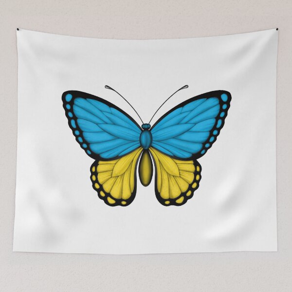 Item preview, Ukrainian Flag Butterfly designed and sold by JeffBartels.