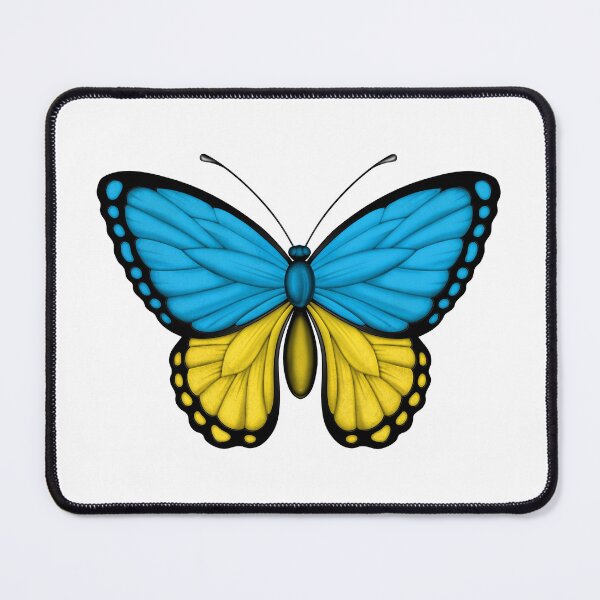 Item preview, Ukrainian Flag Butterfly designed and sold by JeffBartels.