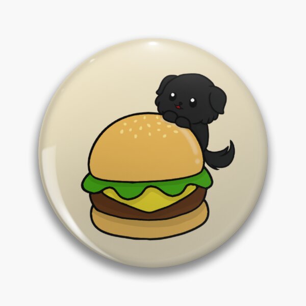 Item preview, Chibi perro y hamburguesa designed and sold by EveryCuteThings.
