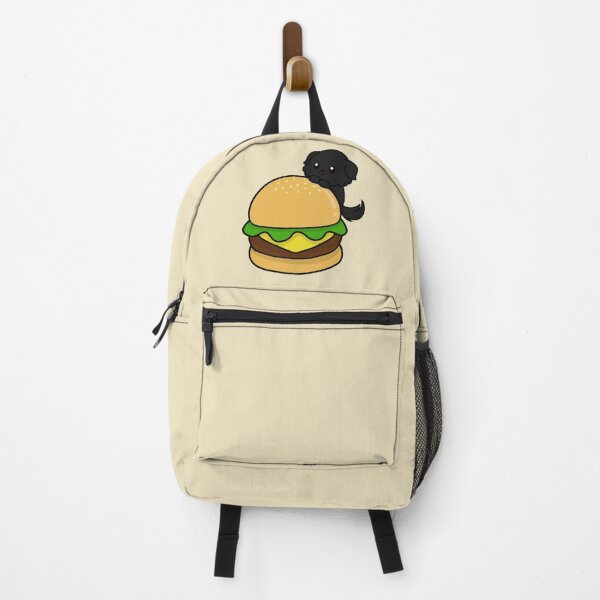 Item preview, dog and burger chibi designed and sold by EveryCuteThings.