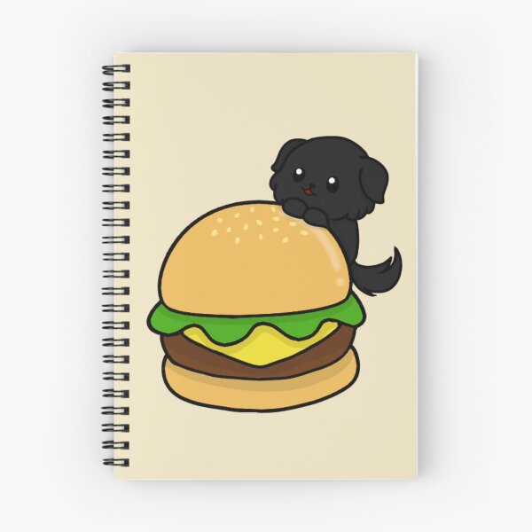 Item preview, dog and burger chibi designed and sold by EveryCuteThings.