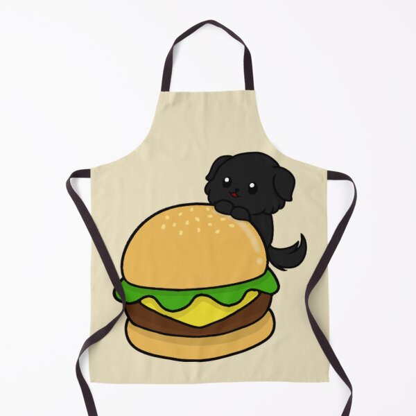 Item preview, dog and burger chibi designed and sold by EveryCuteThings.