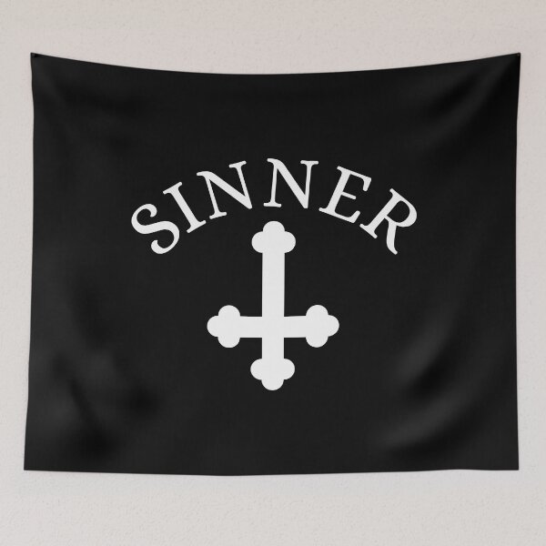 Item preview, Sinner - inverted cross - cool motorcycle helmet design designed and sold by yoshra.