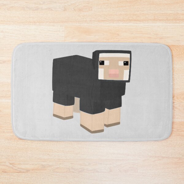 Item preview, Cute Minecraft Black Sheep designed and sold by ddkart.