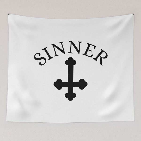 Item preview, Sinner - inverted cross - cool motorcycle helmet design designed and sold by yoshra.
