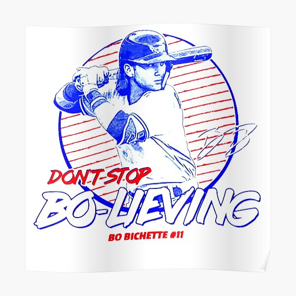 Bo Bichette Toronto Blue Jays player baseball retro poster gift