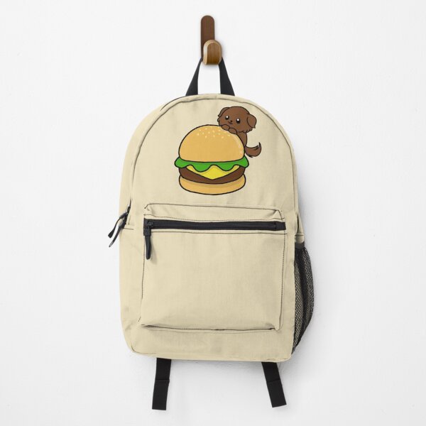 Item preview, dog and burger chibi designed and sold by EveryCuteThings.