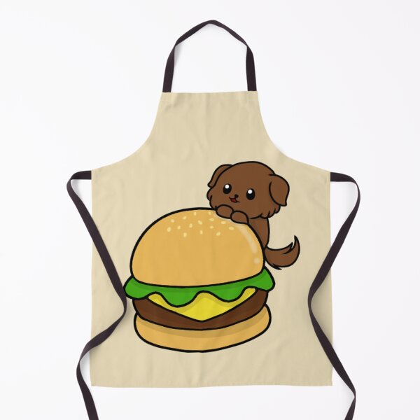 Item preview, dog and burger chibi designed and sold by EveryCuteThings.