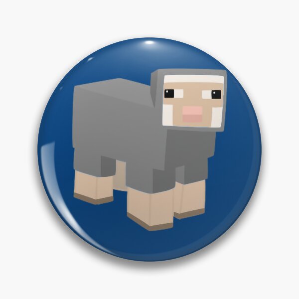 Item preview, Cute Minecraft Gray Sheep designed and sold by ddkart.