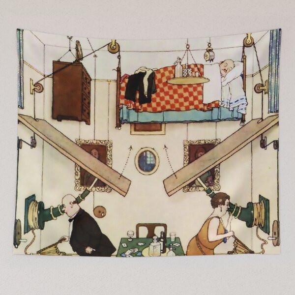 Item preview, “Ideal Home - Spare Room” by W Heath Robinson designed and sold by PatricianneK.