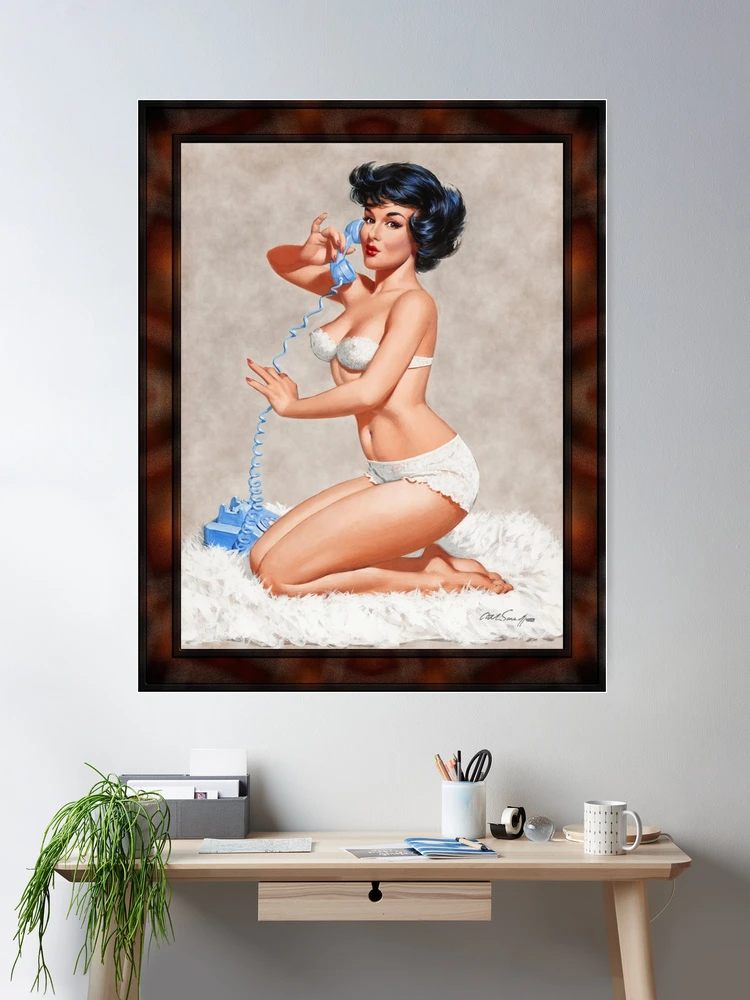 Hello by Arthur Sarnoff Remastered Vintage Art Xzendor7 Reproductions Wall Decor Poster Art Print