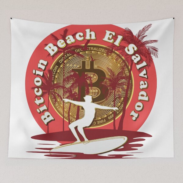 Item preview, Bitcoin Beach, El Zonte, El Salvador - Surfer designed and sold by johnta17.