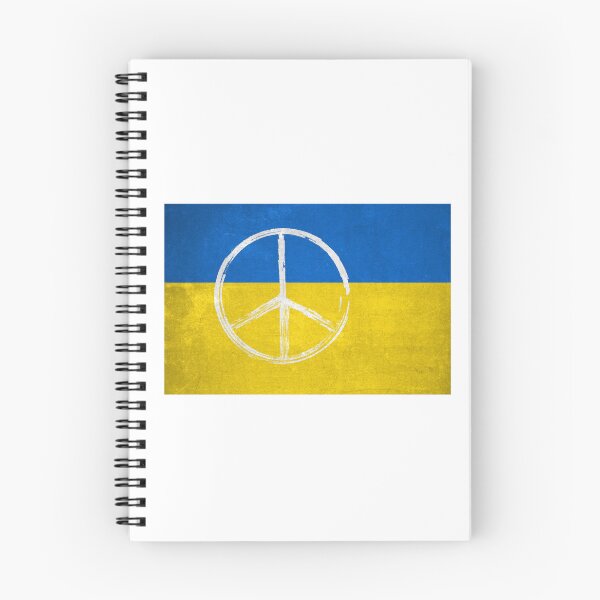 Item preview, Ukraine Flag with Peace Symbol designed and sold by Nerdy-Tees.