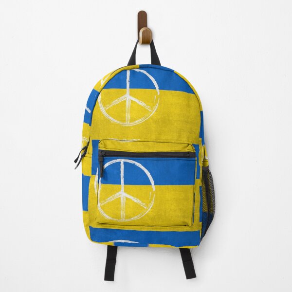 Item preview, Ukraine Flag with Peace Symbol designed and sold by Nerdy-Tees.