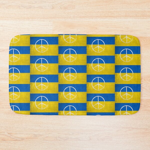 Item preview, Ukraine Flag with Peace Symbol designed and sold by Nerdy-Tees.