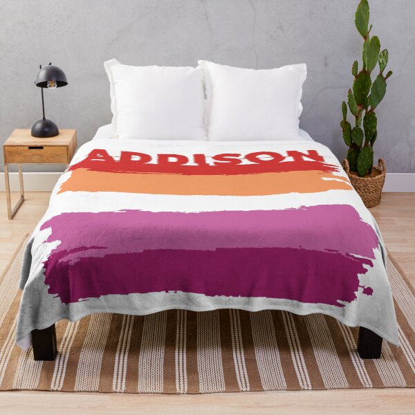 Item preview, Addison lesbian name Rainbow LGBT pride designed and sold by LoveIsColorful.