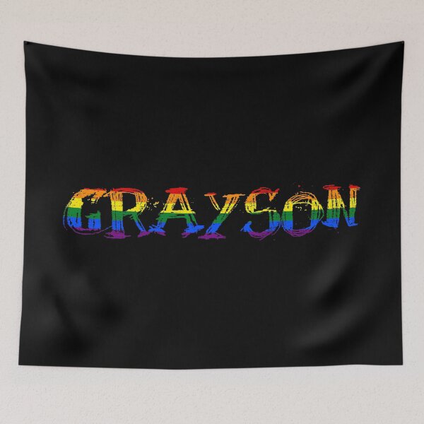 Item preview, Men rainbow name gay Grayson designed and sold by LoveIsColorful.