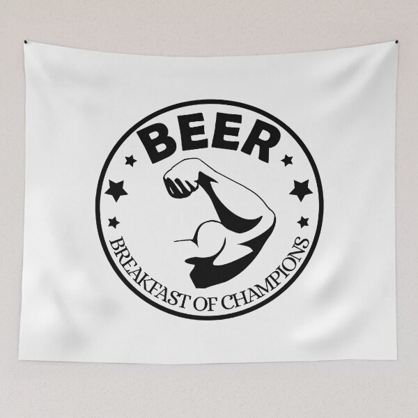 Item preview, Beer breakfast of champions- funny, cool and helmet design designed and sold by yoshra.