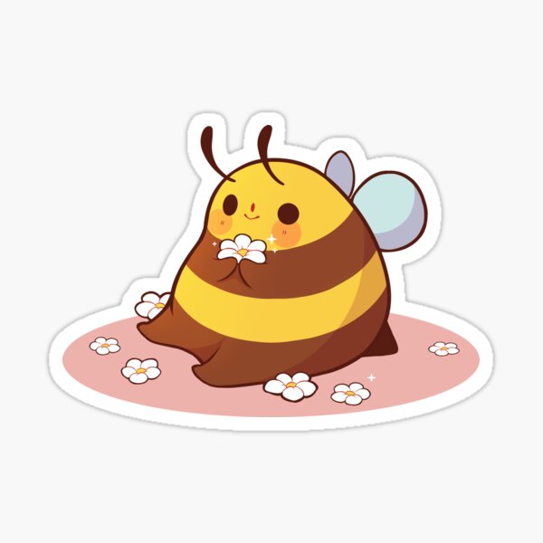 Item preview, Bee picking flowers designed and sold by Rihnlin.