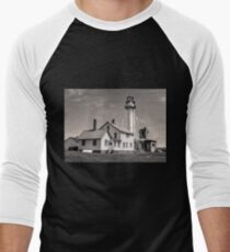 Whitefish Point Lighthouse Men's Baseball ¾ T-Shirt