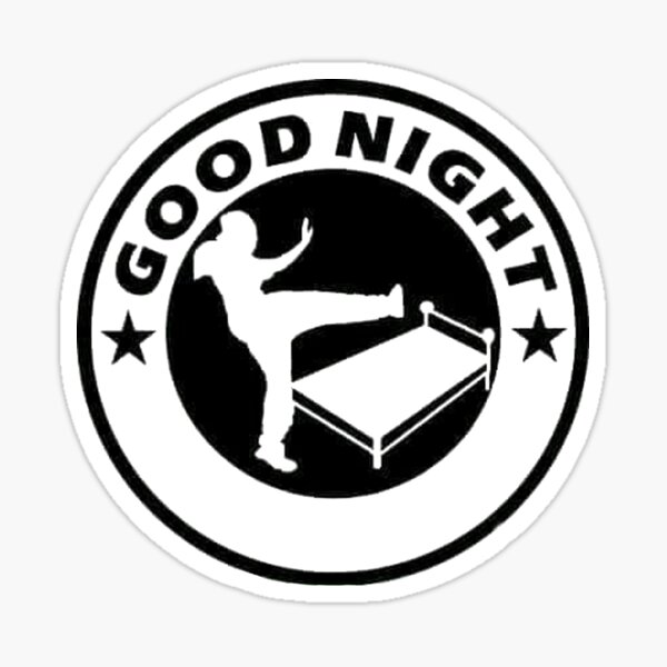 Sticker Gute Nacht Linke Seite Redbubble