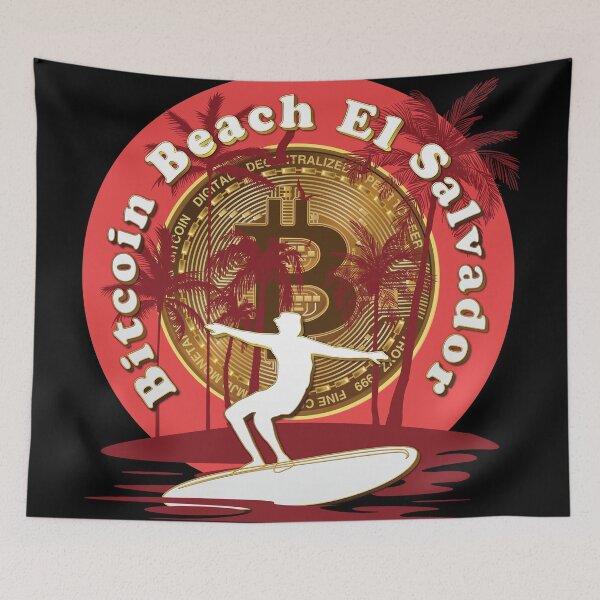 Item preview, Bitcoin Beach, El Zonte, El Salvador - Surfer designed and sold by johnta17.