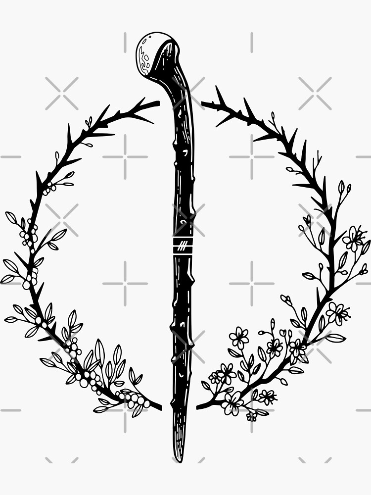 Thumbnail 3 of 3, Sticker, Lorg Mór - The Dagda's Club designed and sold by Forfeda.