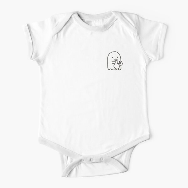 Ghost with Bong Short Sleeve Baby One-Piece